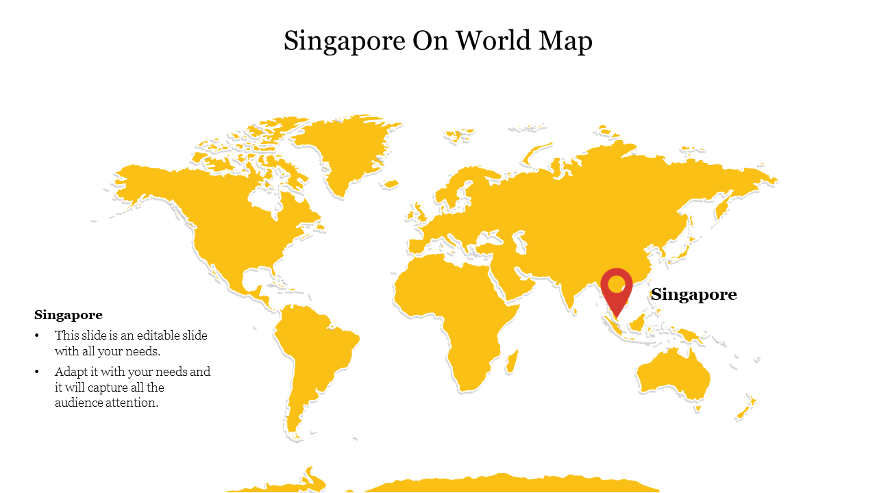 Singapore On World Map